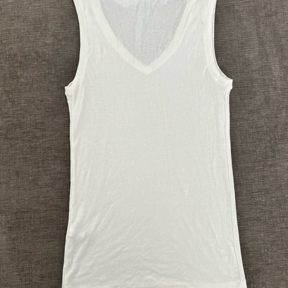 NWT Ralph Lauren White V Neck Sleeveless Tee Sz M - Picture 5 of 9